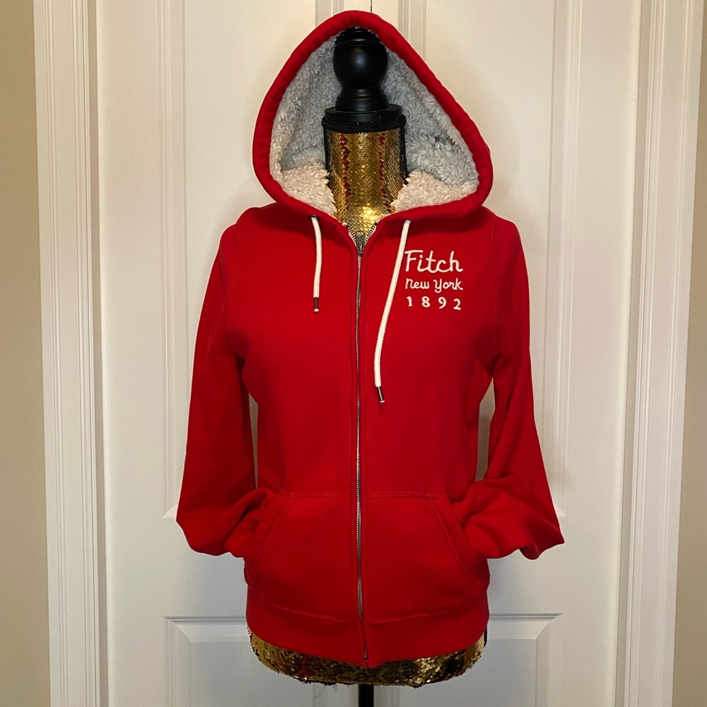 Abercrombie and Fitch Sherpa lined hoodie